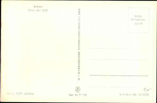 Ak Erfurt in Thüringen, Platz der DSF, HO Möbel