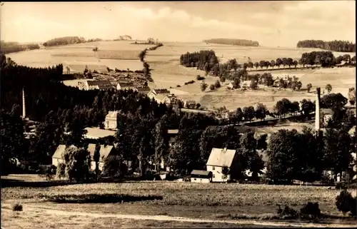 Ak Thermalbad Wiesenbad im Erzgebirge, Panorama