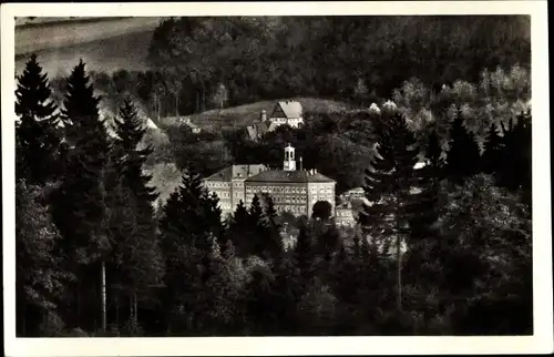 Ak Thermalbad Wiesenbad im Erzgebirge, Gesamtansicht