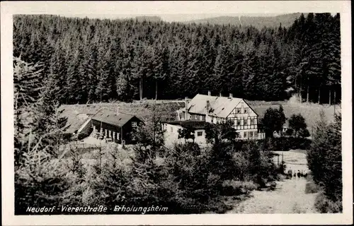 Ak Neudorf Sehmatal im Erzgebirge, Vierenstraße, Erholungsheim