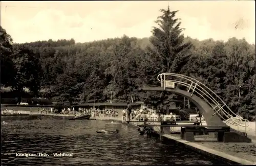 Ak Königsee in Thüringen, Waldbad