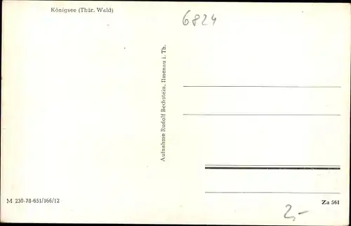 Ak Königsee in Thüringen, Panorama