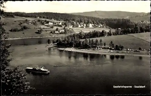 Ak Saaldorf Bad Lobenstein in Thüringen, Saaletalsperre