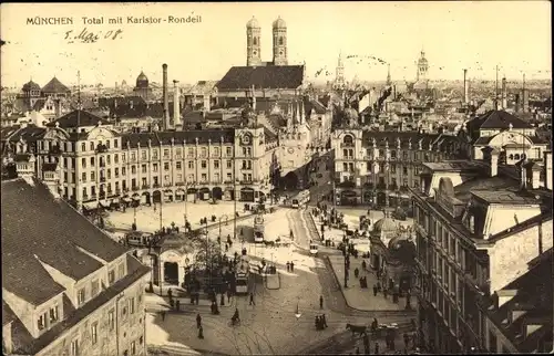 Ak München, Total mit Karlstor-Rondell