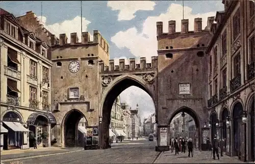 Künstler Ak München Bayern, Karlstor