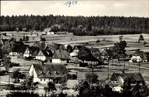 Ak Zinnwald Georgenfeld Altenberg im Erzgebirge, Ortsansicht