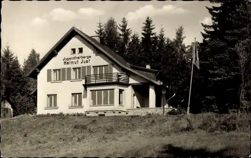 Ak Bad Brambach im Vogtland, Jugendherberge Helmut Just