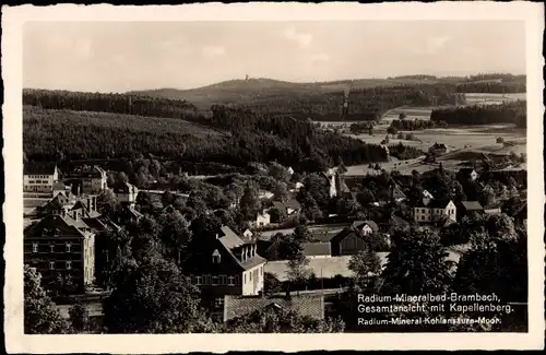 Ak Bad Brambach im Vogtland, Gesamtansicht mit Kapellenberg