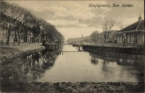 Ak Den Helder Nordholland Niederlande, Hoofdgracht