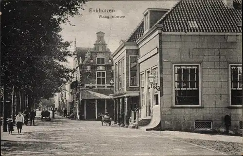 Ak Enkhuizen Nordholland Niederlande, Waaggebouw