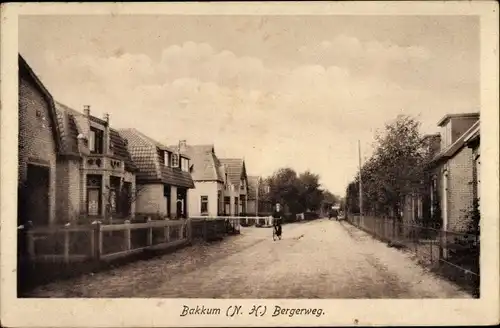 Ak Bakkum Nordholland Niederlande, Bergerweg