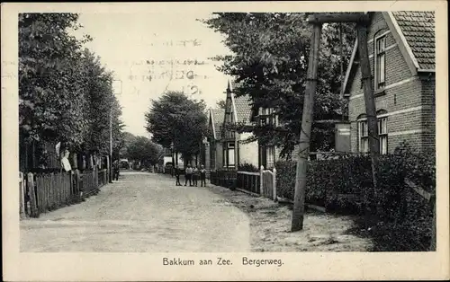Ak Bakkum Nordholland Niederlande, Bergerweg