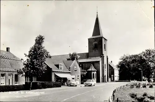 Ak Schijf Nordbrabant, St. Antoniusstraat, Kerk