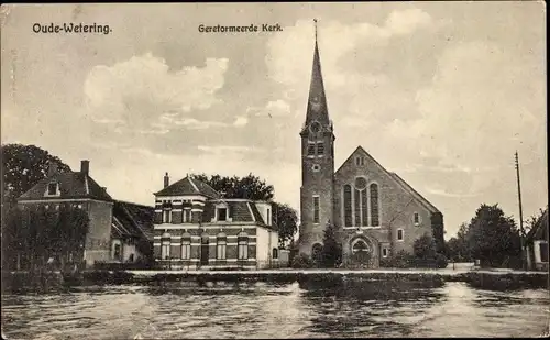 Ak Oude Wetering Südholland, Gereformeerde Kerk