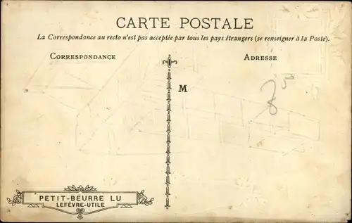 Präge Ak Aviateur Roger Sommer sur Biplan Farman, Conquiert le Record du Monde 1909