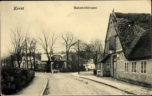 Ak Horst in Holstein, Bahnhofstraße