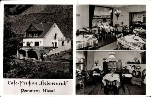 Ak Pommern an der Mosel, Cafe Pension Helenenruh