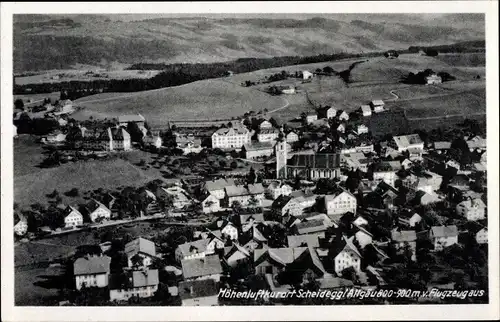 Ak Scheidegg im Allgäu Schwaben, Fliegeraufnahme