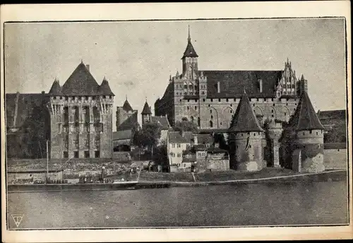 Ak Malbork Marienburg Westpreußen, Die Marienburg, Zamek