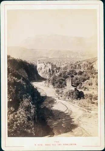 Kabinett Foto Bozen Bolzano Südtirol, Burg Ried und Runkelstein