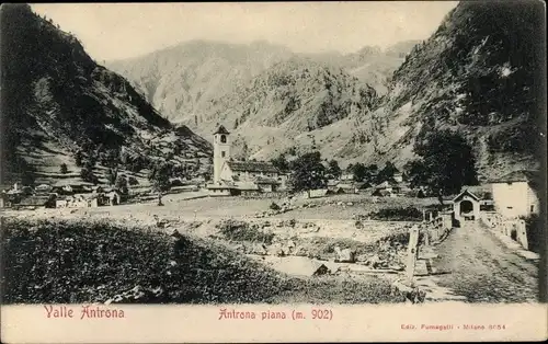 Ak Antrona Piemonte, Blick auf den Ort, Kirche