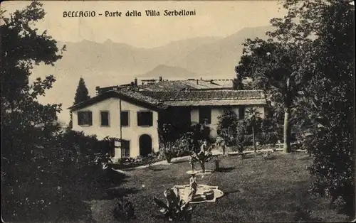 Ak Bellagio Lago di Como Lombardia, Parte della Villa Serbelloni