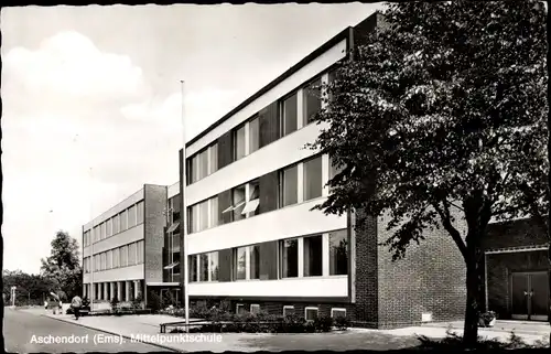 Ak Aschendorf Papenburg im Emsland, Mittelpunktschule