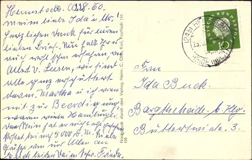 Ak Hennstedt in Dithmarschen, Ortsansichten, Kirche