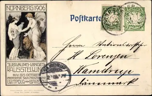 Ak Nürnberg in Mittelfranken, Bayerische Jubiläums Landes Industrie und Gewerbeausstellung 1906