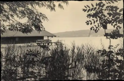 Foto Ak Bernried am Starnberger See Oberbayern, Partie am Buchenheim, Buchheim