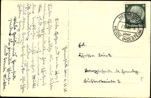 Ak Hennstedt in Dithmarschen, Marktplatz, Spritzenhaus