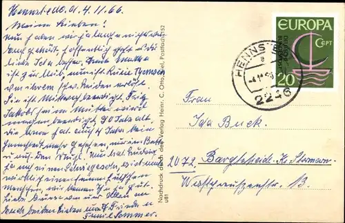 Ak Hennstedt in Dithmarschen, Ortsansichten, Kirche