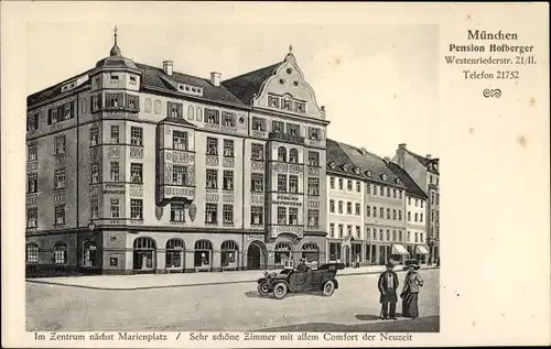 Ak München Bayern, Pension Hofberger, Westenriederstraße 21