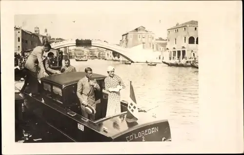 Foto Ak Venezia Venedig Veneto, King Edward III, Wallis Simpson, 1936