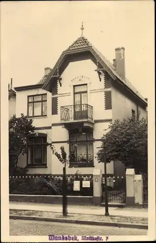 Foto Ak Hamburg Wandsbek, Wohnhaus, Moltkestraße 7
