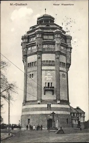 Ak Mönchengladbach am Niederrhein, Partie am neuen Wasserturm