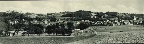 Klapp Ak Ortenburg Niederbayern, Panorama der Ortschaft