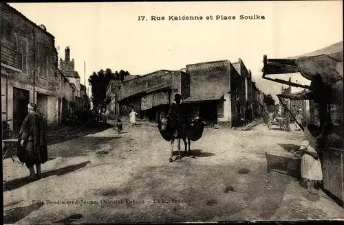 Ak Marokko, Rue Kaldonne et Place Souika