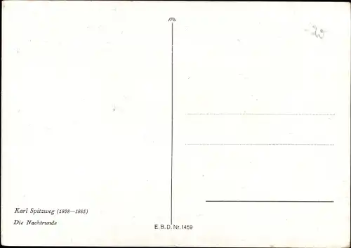 Künstler Ak Spitzweg, C., Nachtrunde