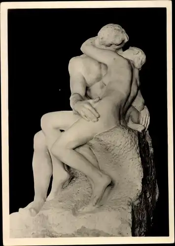 Ak Plastik, Der Kuss, Auguste Rodin