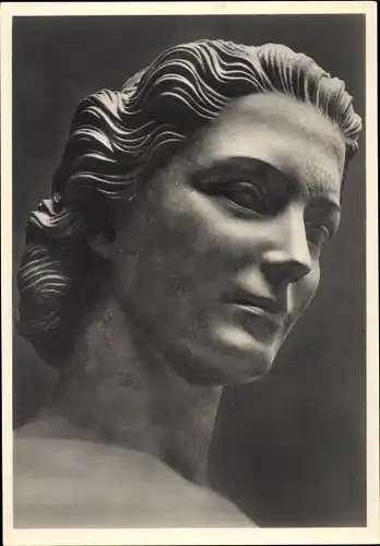 Ak Plastik Studie, Arno Breker, Kopf der Anmut