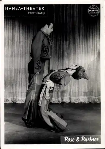 Ak Hansa Theater in Hamburg, Pose und Partner, Theaterszene