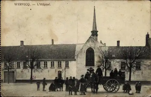 Ak Wervik Wervicq Westflandern, L'Hopital