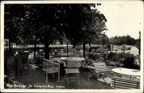 Ak Arnhem Gelderland Niederlande, Hotel Restaurant De Schelmsche Brug