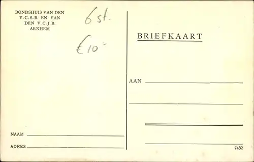 Ak Arnhem Gelderland Niederlande, C. S. Oolgaardt Huis, Leeszaal