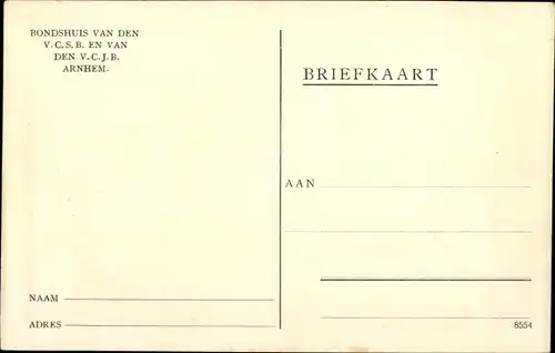 Ak Arnhem Gelderland Niederlande, C. S. Oolgaardt Huis, Treppenhaus