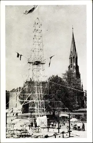 Ak Arnhem Gelderland Niederlande, Tor, Baustelle, Kirche