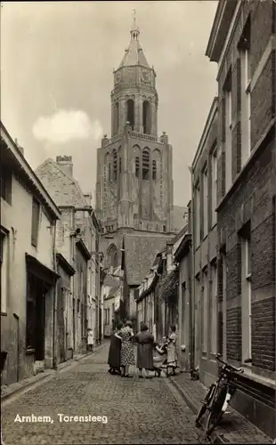 Ak Arnhem Gelderland Niederlande, Torensteeg