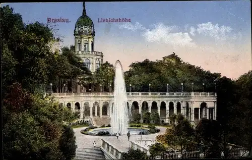 Ak Breslau (Wrocław) in Schlesien, Liebichshöhe