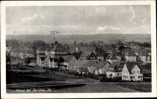 Ak Mosel Zwickau in Sachsen, Blick auf den Ort, Gesamtansicht